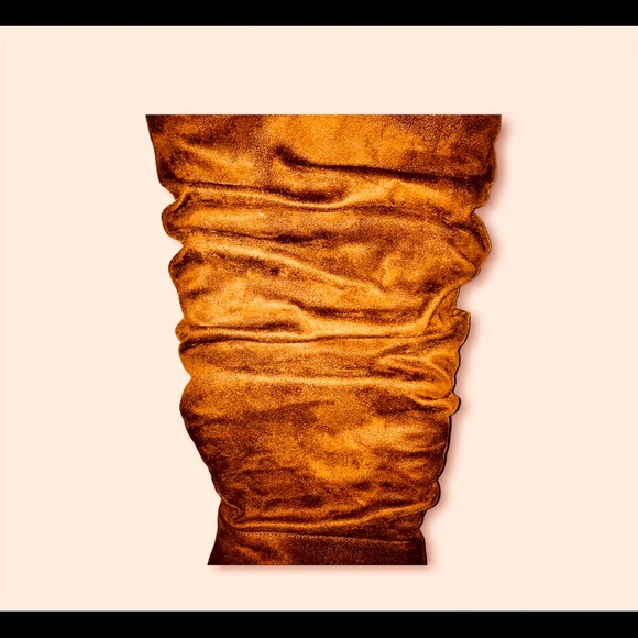 Pointed Toe Over The Knee High Heel Boots Chocolate - Picture 6 of 12